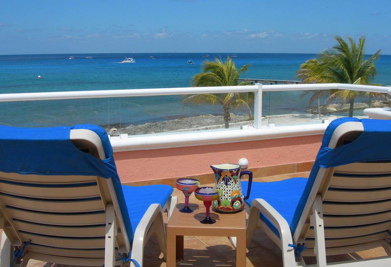 Caribbean Sea view from the terrace